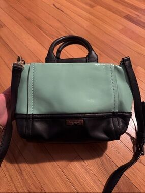 kate spade-Leather Crossbody Satchel. Bow detail Chelsea park Gigi tote